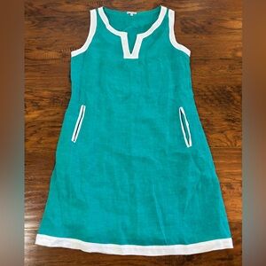 Mario Romano 100% Linen Shift Dress Made in Italy